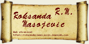 Roksanda Mašojević vizit kartica